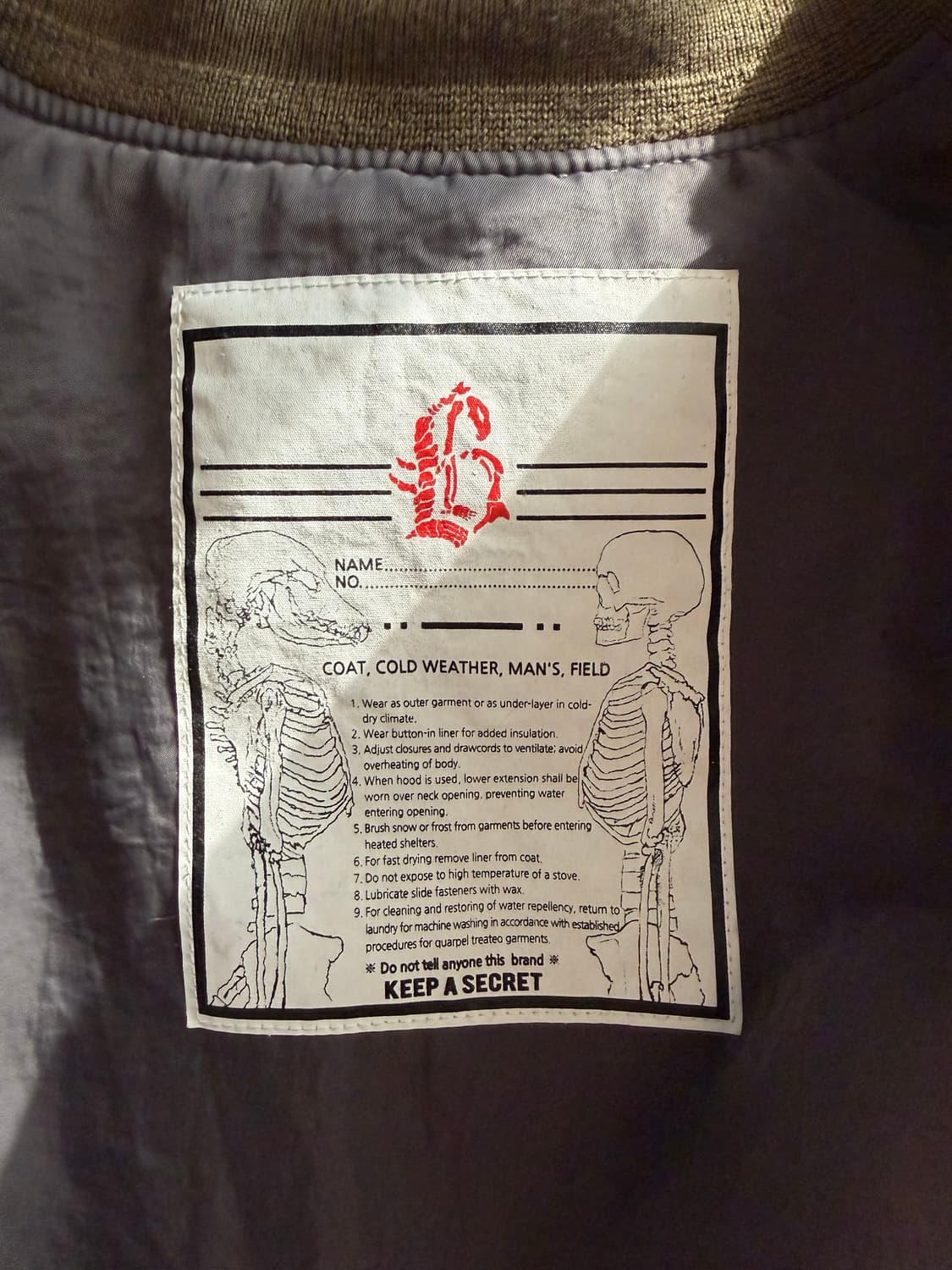 블랙아웃 ma-1 그레이 상품이미지2