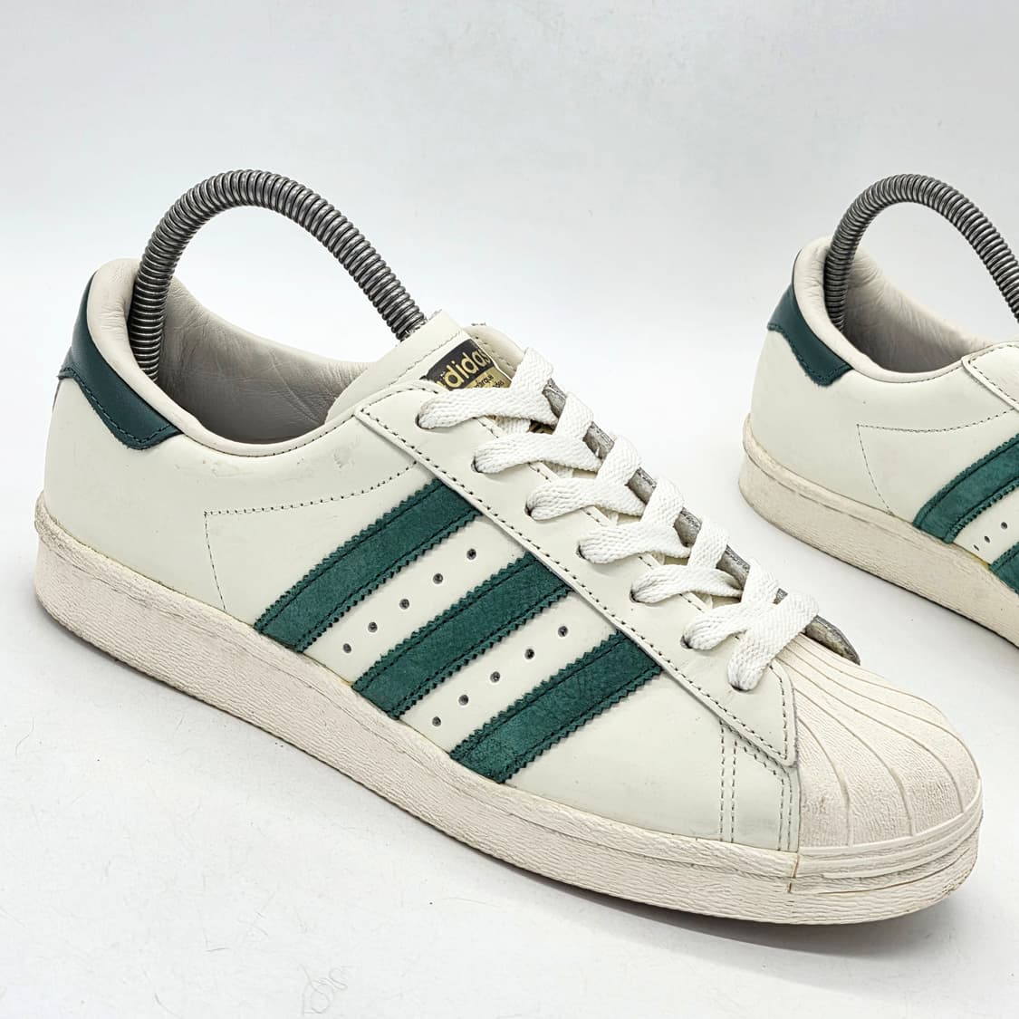 아디다스 슈퍼스타 80s 빈티지 디럭스 흰/초 (245) 상품이미지5