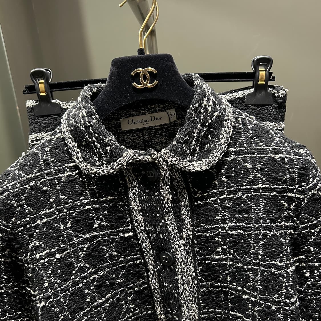 디올 매크로까나쥬 트위드 투피스 상품이미지2