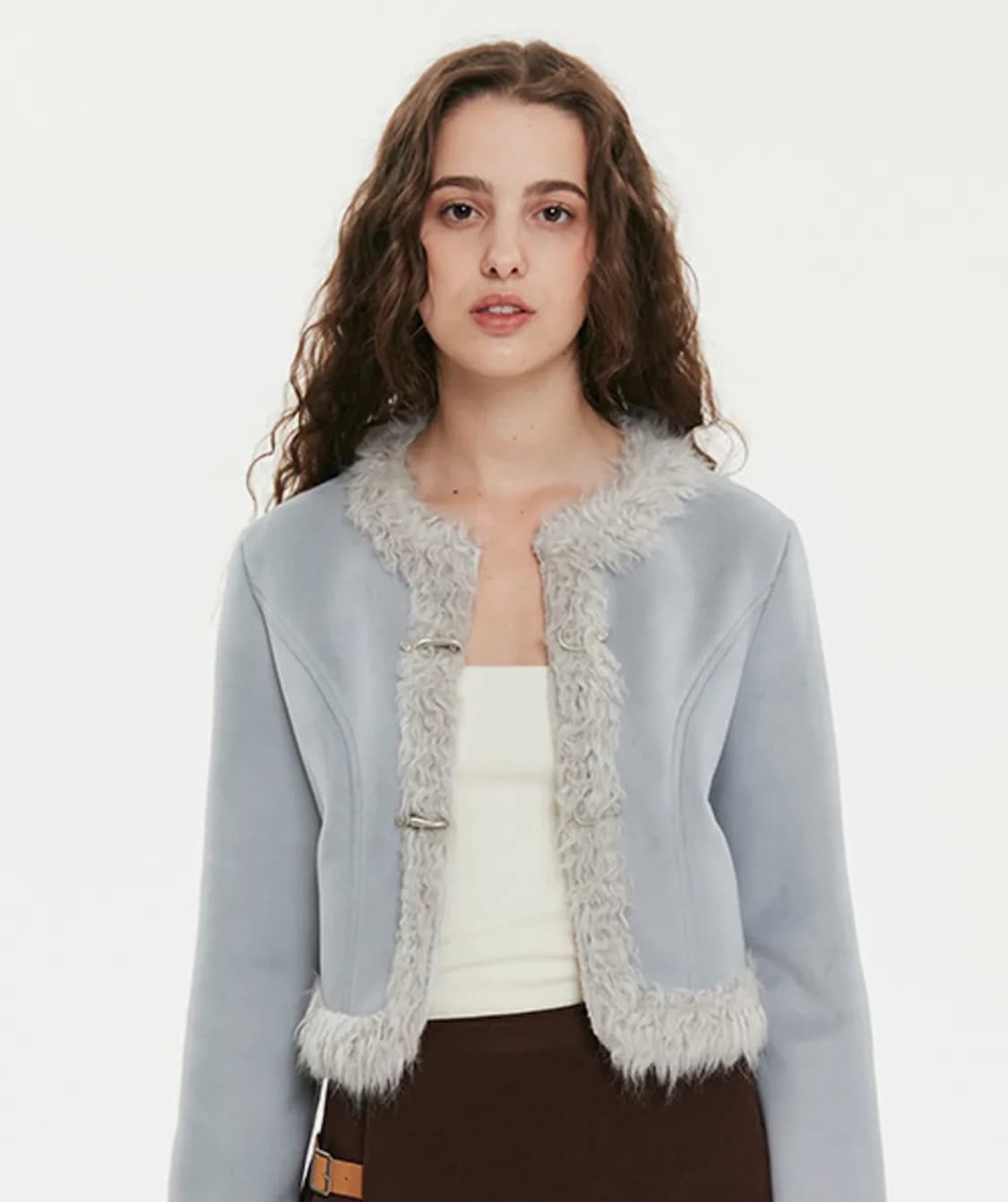 키르시 컬렉션 퍼 무스탕 스카이 상품이미지2