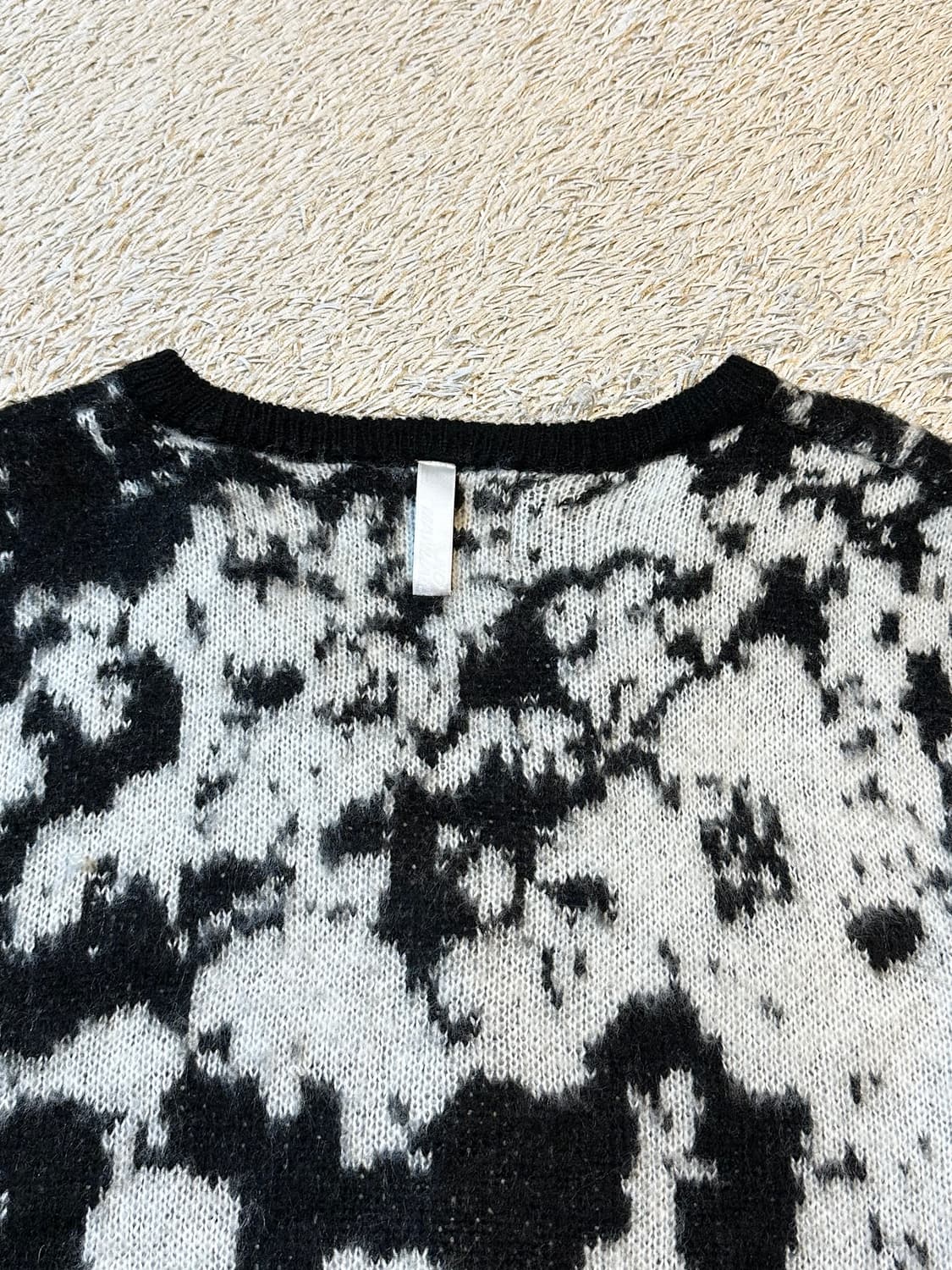 노매뉴얼 NOMANUAL PPS HAIRY 가디건 블랙 상품이미지4