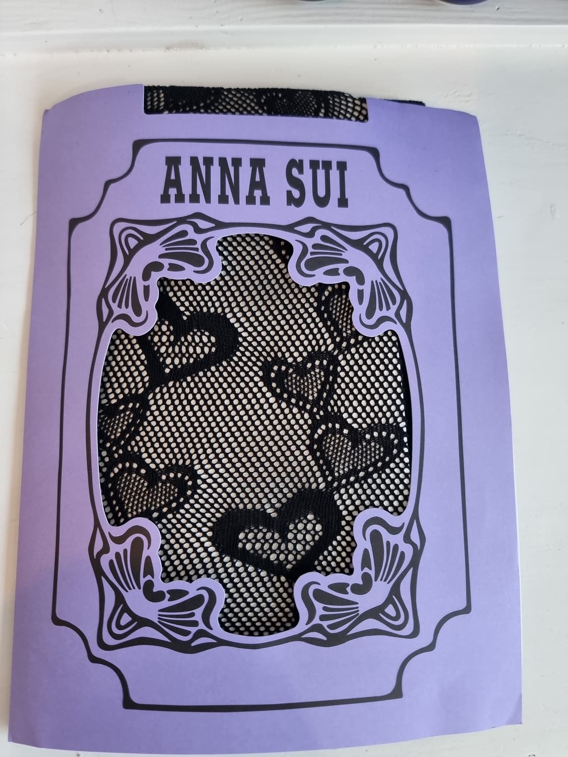 안나수이 하트 망사 스타킹 S~L 블랙 상품이미지5