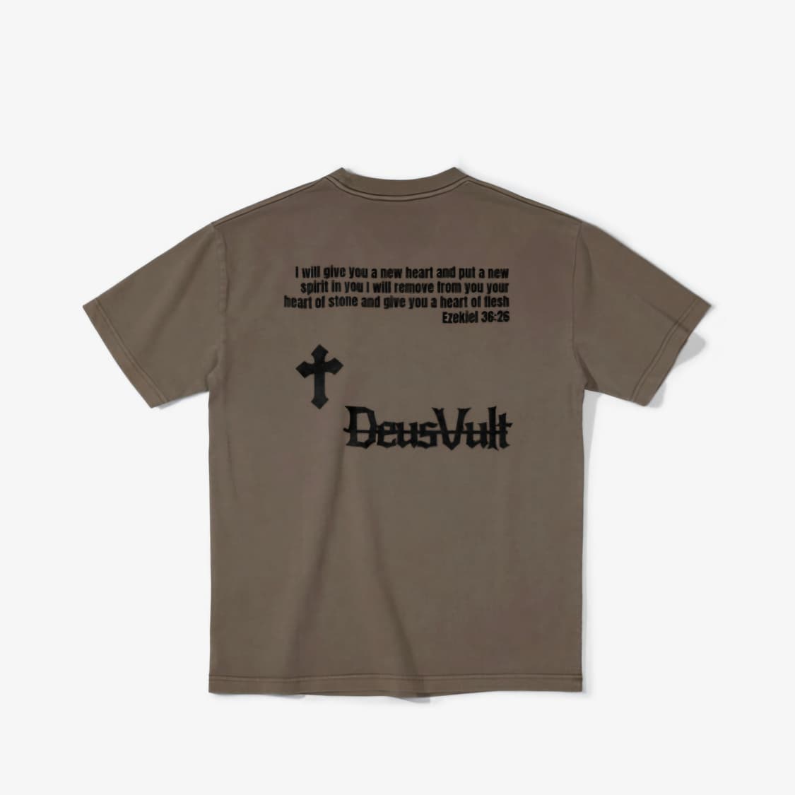 DeusVult® Jesus Heart pigment T-shirt  상품이미지3
