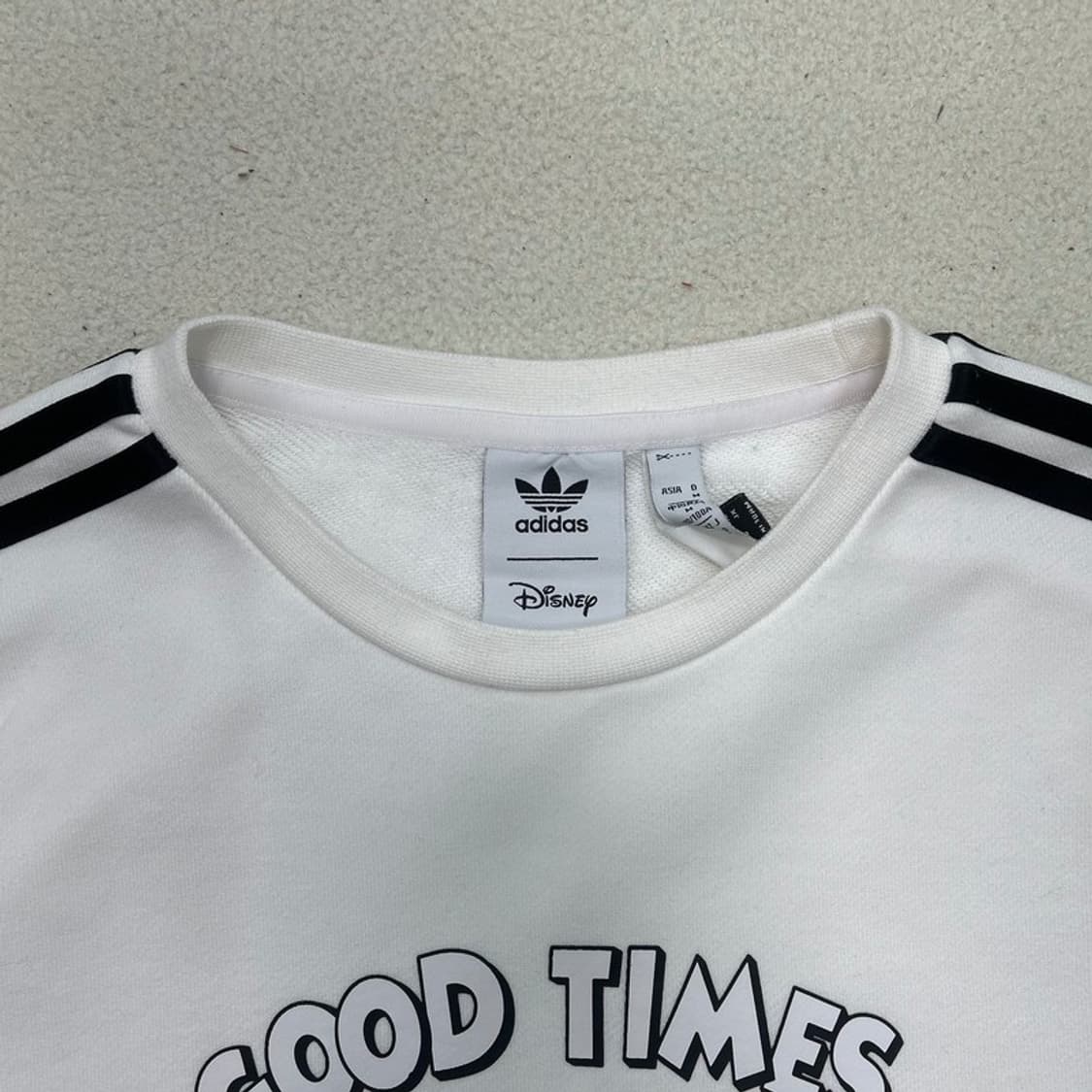 아디다스X디즈니 스웻셔츠 맨투맨 화이트 XL 상품이미지5