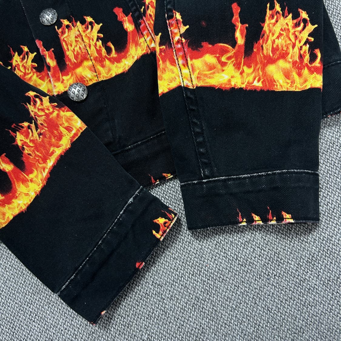 떠그클럽 쵸퍼 플레임 데님자켓(M) 상품이미지5