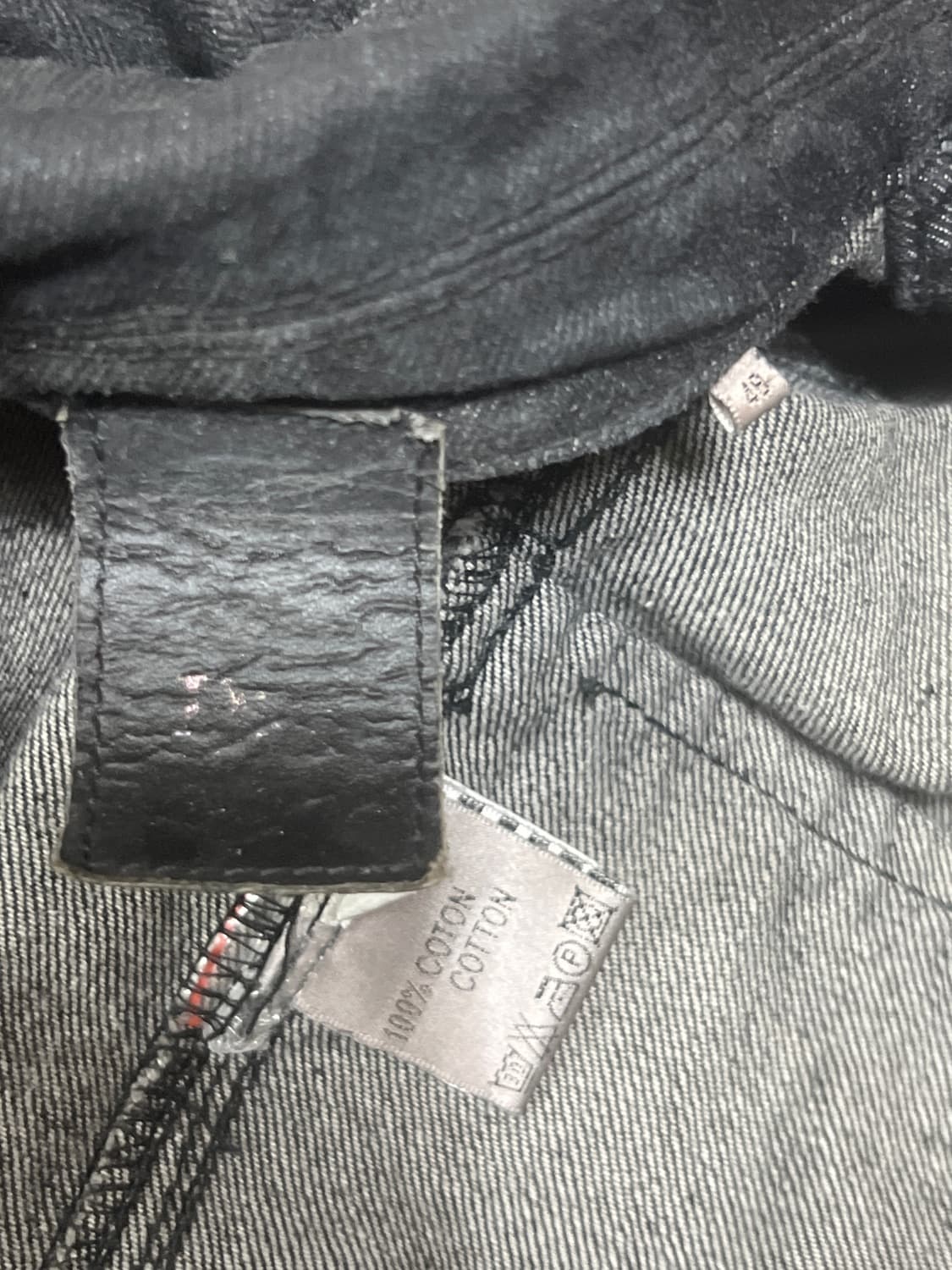 생로랑 블랙데님 왁싱 자켓 상품이미지6