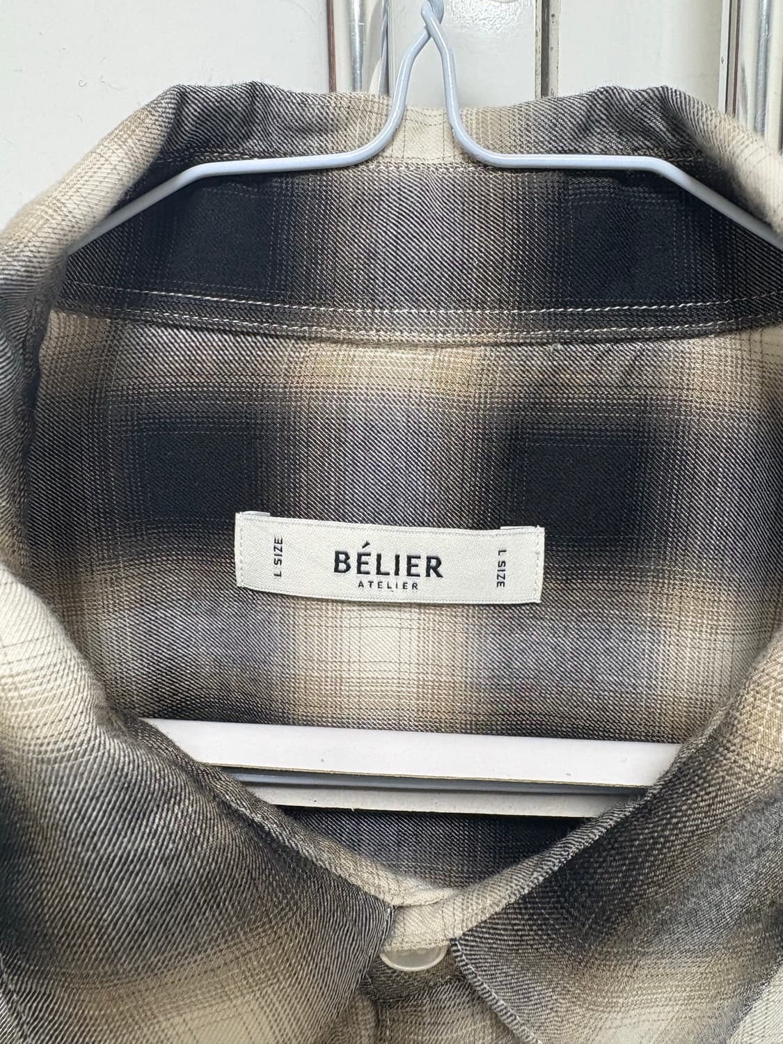 [L]벨리에 치코 셔츠 헤이즈 블랙 상품이미지4