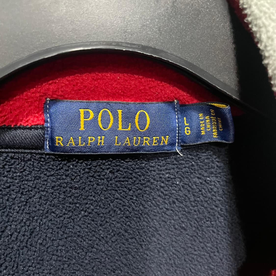 폴로 성조기 후리스반집업 L 상품이미지5
