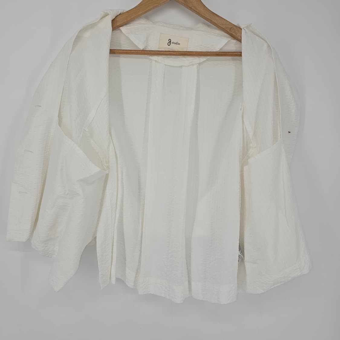 g studio 화이트 7부 소매 여름 자켓 블라우스 55 상품이미지9