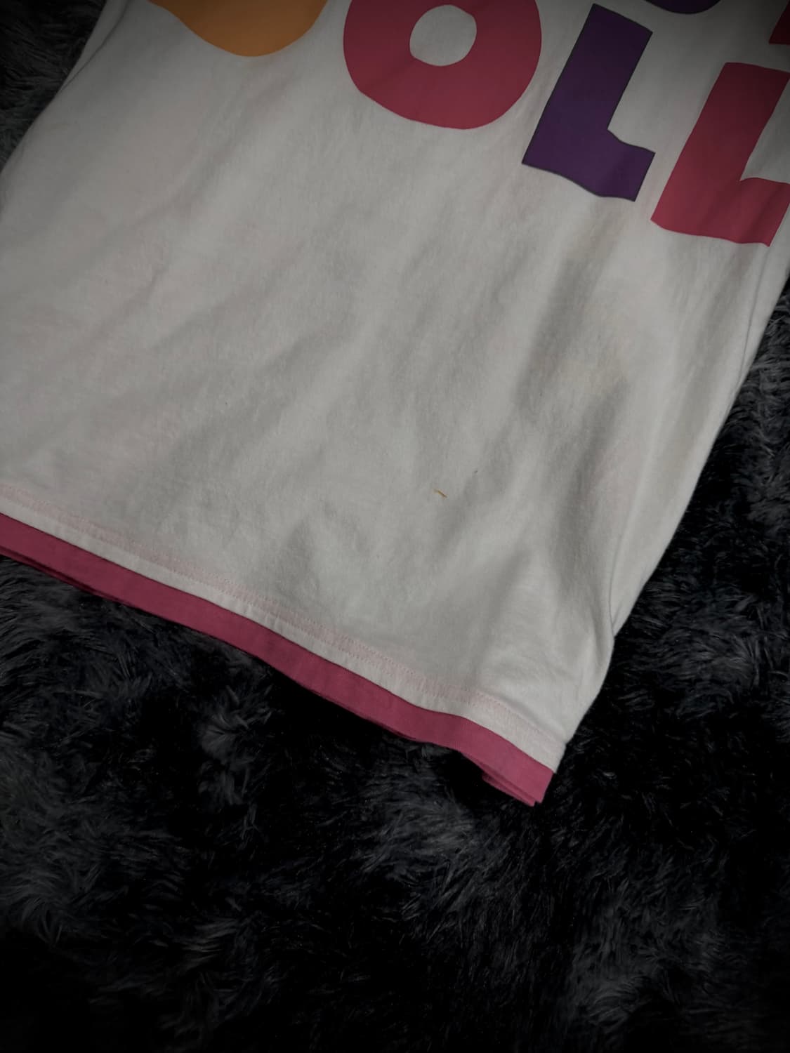 Baby Doll 키치 배색 레터링 왕관 프린팅 반팔티 상품이미지5