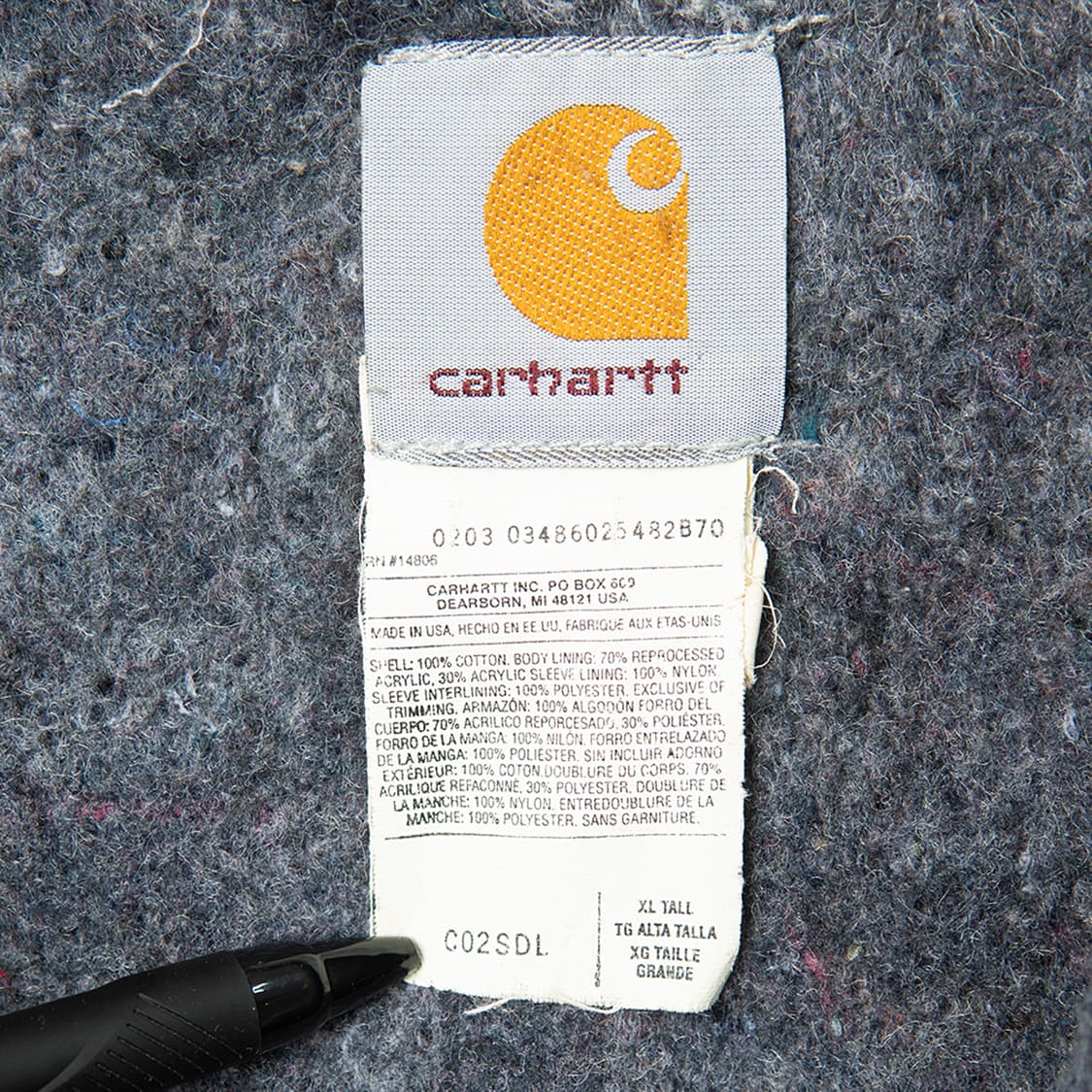 [120] 00s 칼하트 USA 메이드 C02 블랭킷 라이닝 쵸어코트  상품이미지8