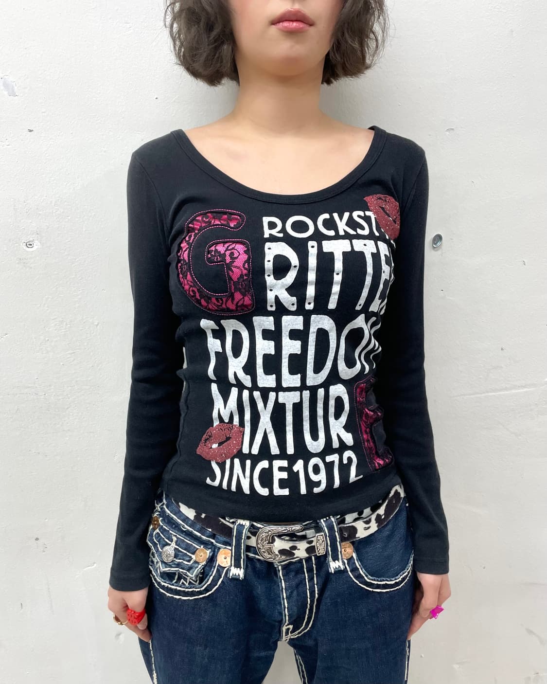 G Lace Lip Sexy Long Sleeve  상품이미지4