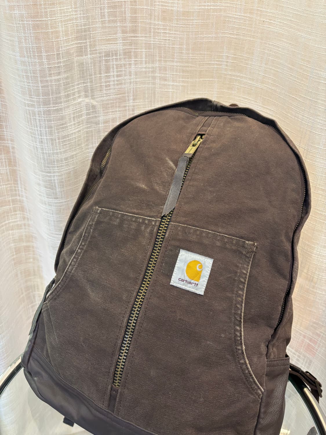 정품 칼하트 og 워싱 가죽 백팩     상품이미지4