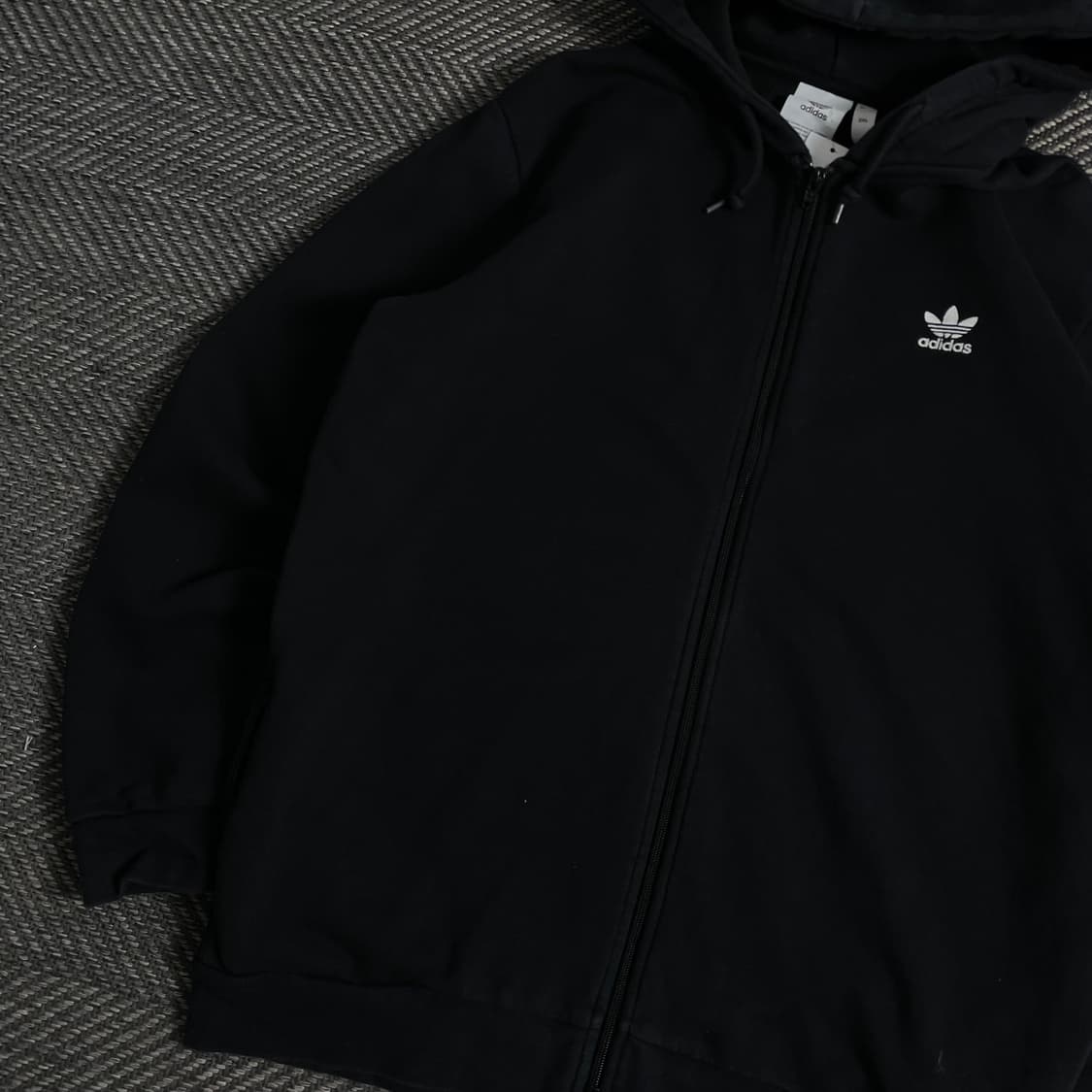 아디다스 빅로고 블랙 박시핏 후드집업 y 3488 상품이미지5