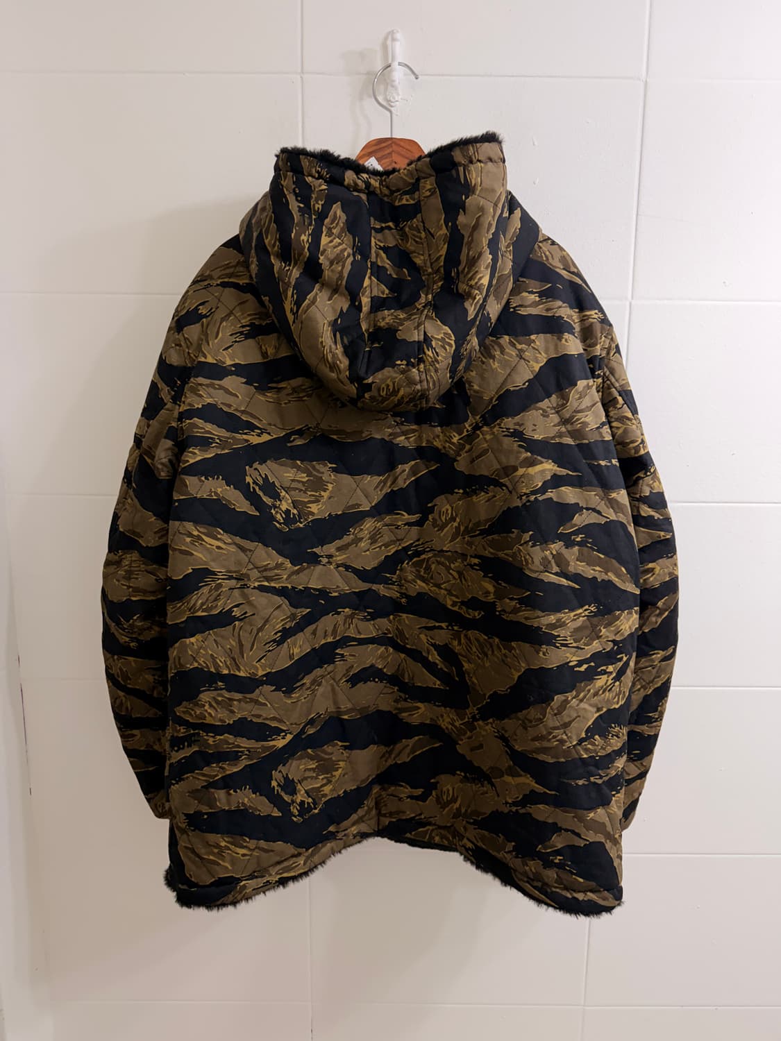 밴슨 카모 퍼 리버시블 후드 집업 자켓 상품이미지7