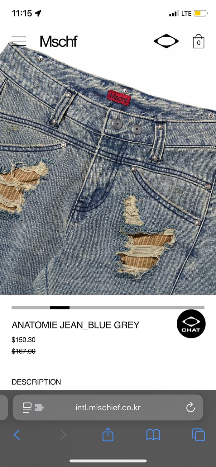 미스치프 ANATOMIE JEAN BLUE GREY S  상품이미지3