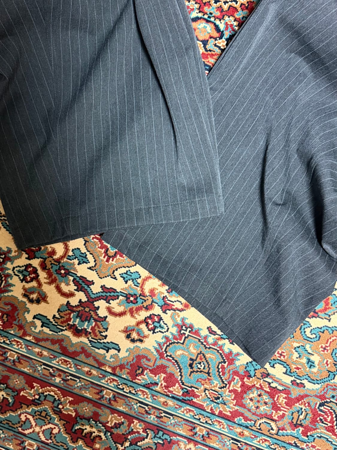 비긴202 룩 링크 팬츠 차콜 스트라이프 사이즈1 상품이미지3