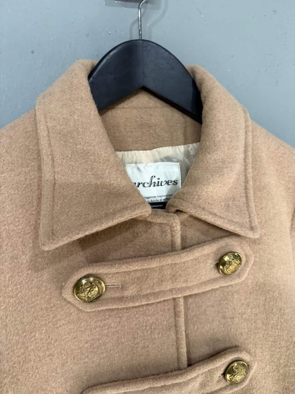 double button detail half coat 상품이미지8