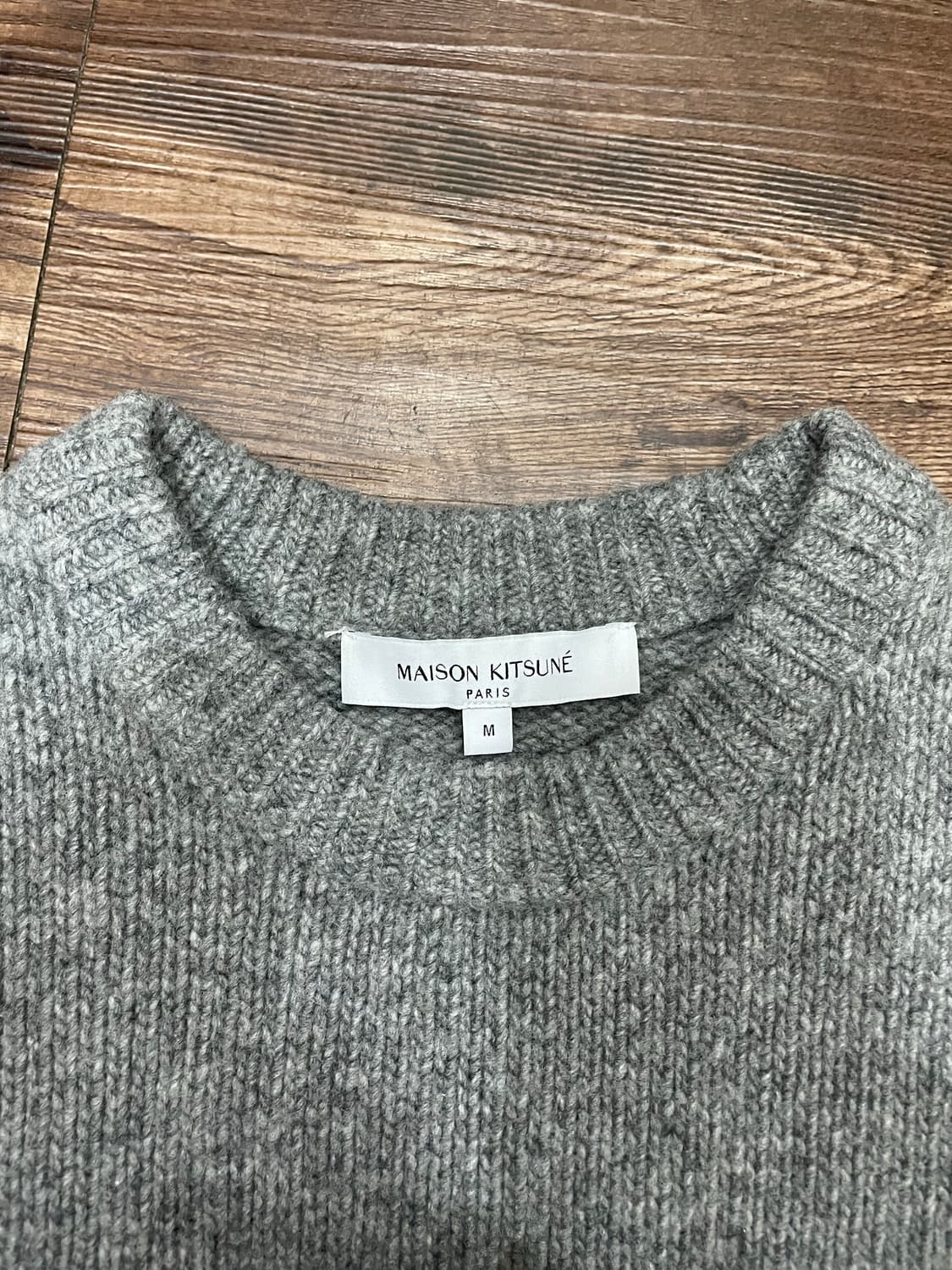 메종 키츠네 드레스드 폭스 인타르시아 울 니트 스웨터 상품이미지7