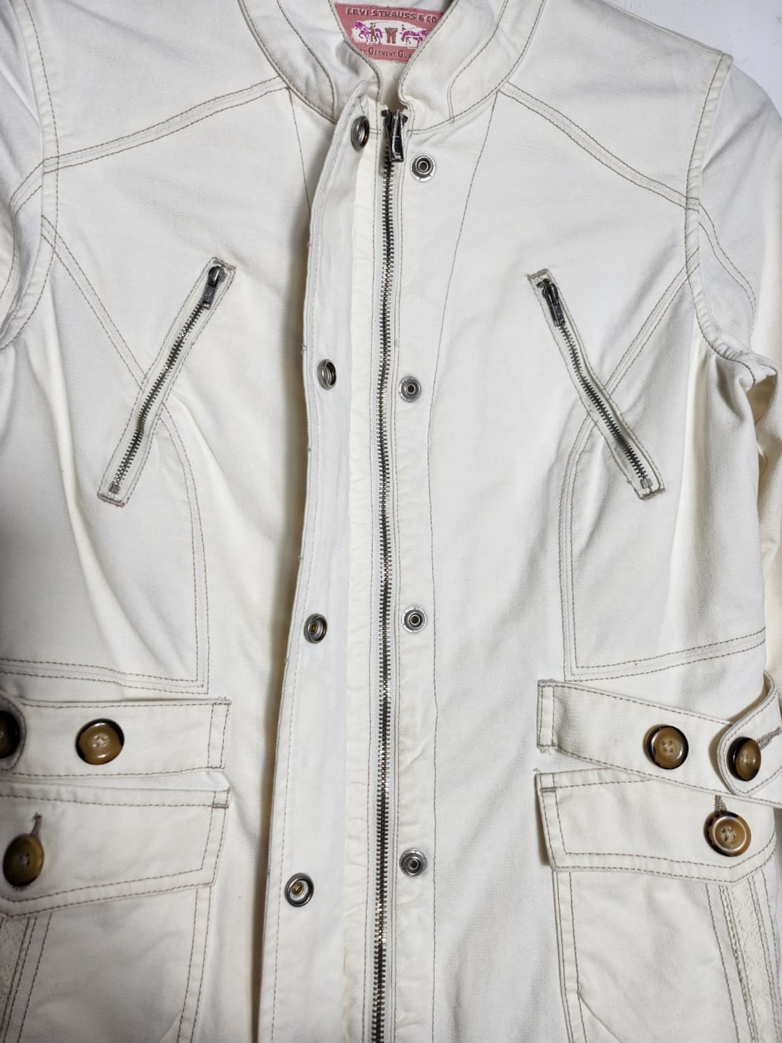 리바이스 빈티지 화이트 코튼 자켓 상품이미지3
