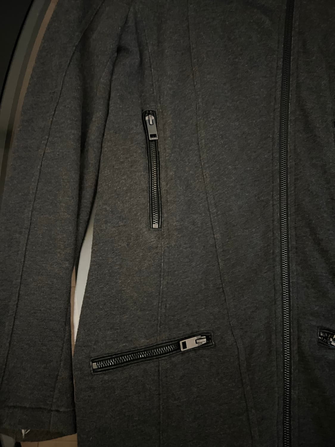 Diesel 슬림 롱 아카이브 지퍼 코트 상품이미지3