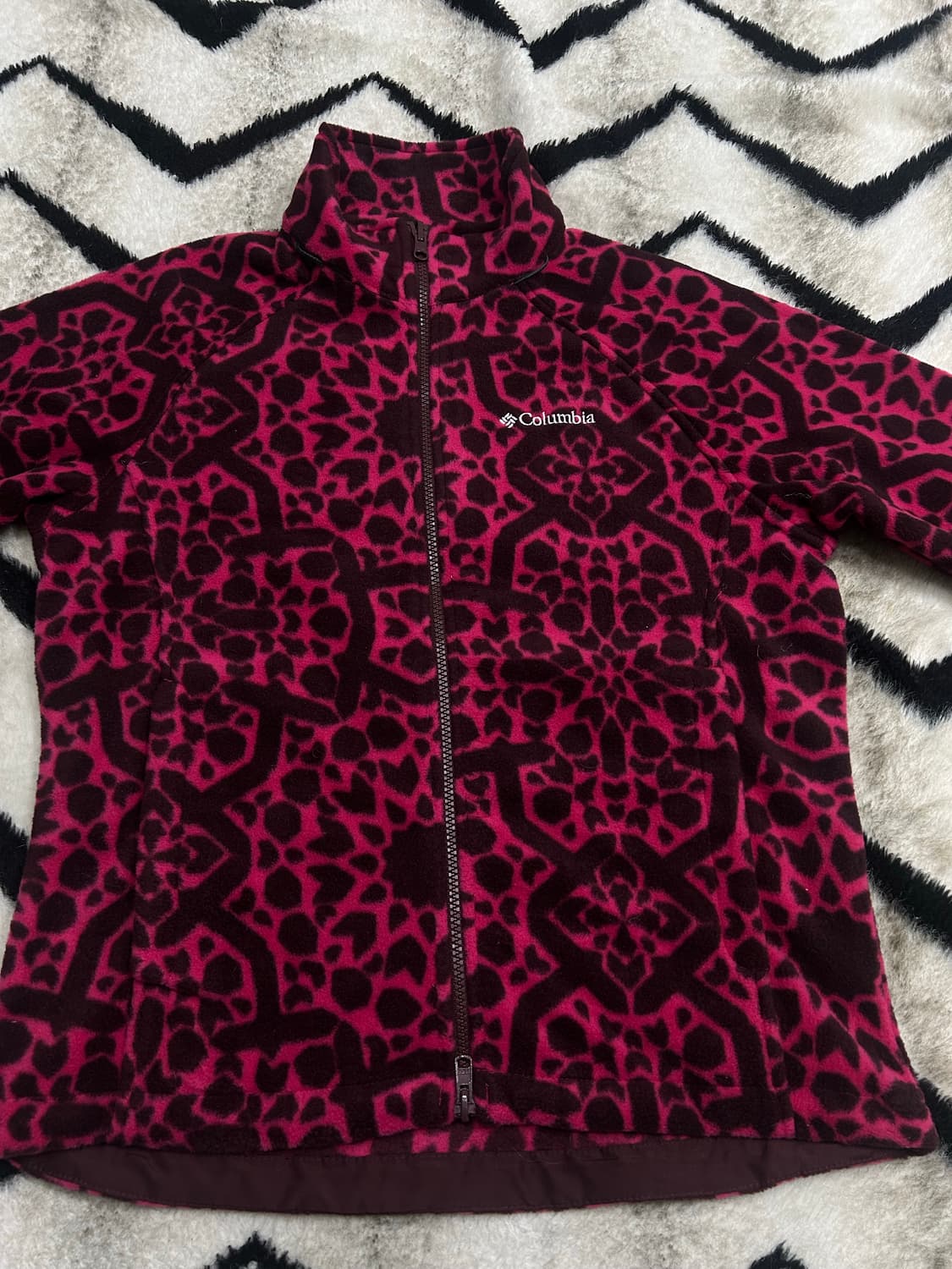 [M]컬럼비아 패턴 플리스 자켓 상품이미지3