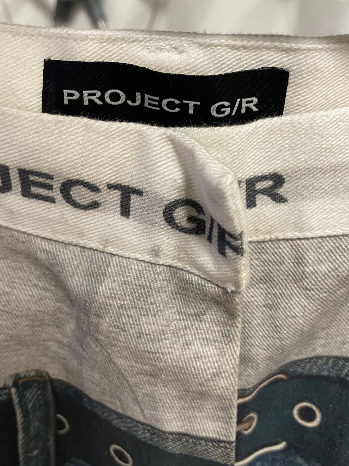 [2] 프로젝트 GR 트롱프 뢰유 데님 프린트 팬츠 블루 상품이미지7