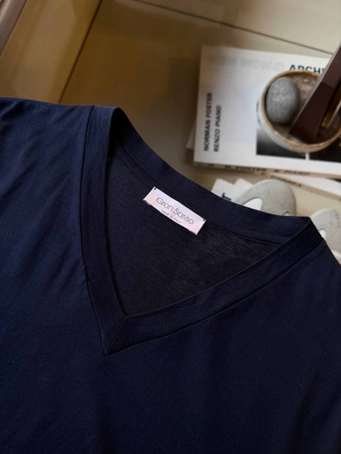 그랑사쏘 브이넥 티셔츠 100 상품이미지5