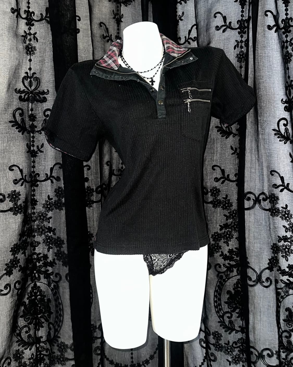 Rock chic short-sleeve 상품이미지1