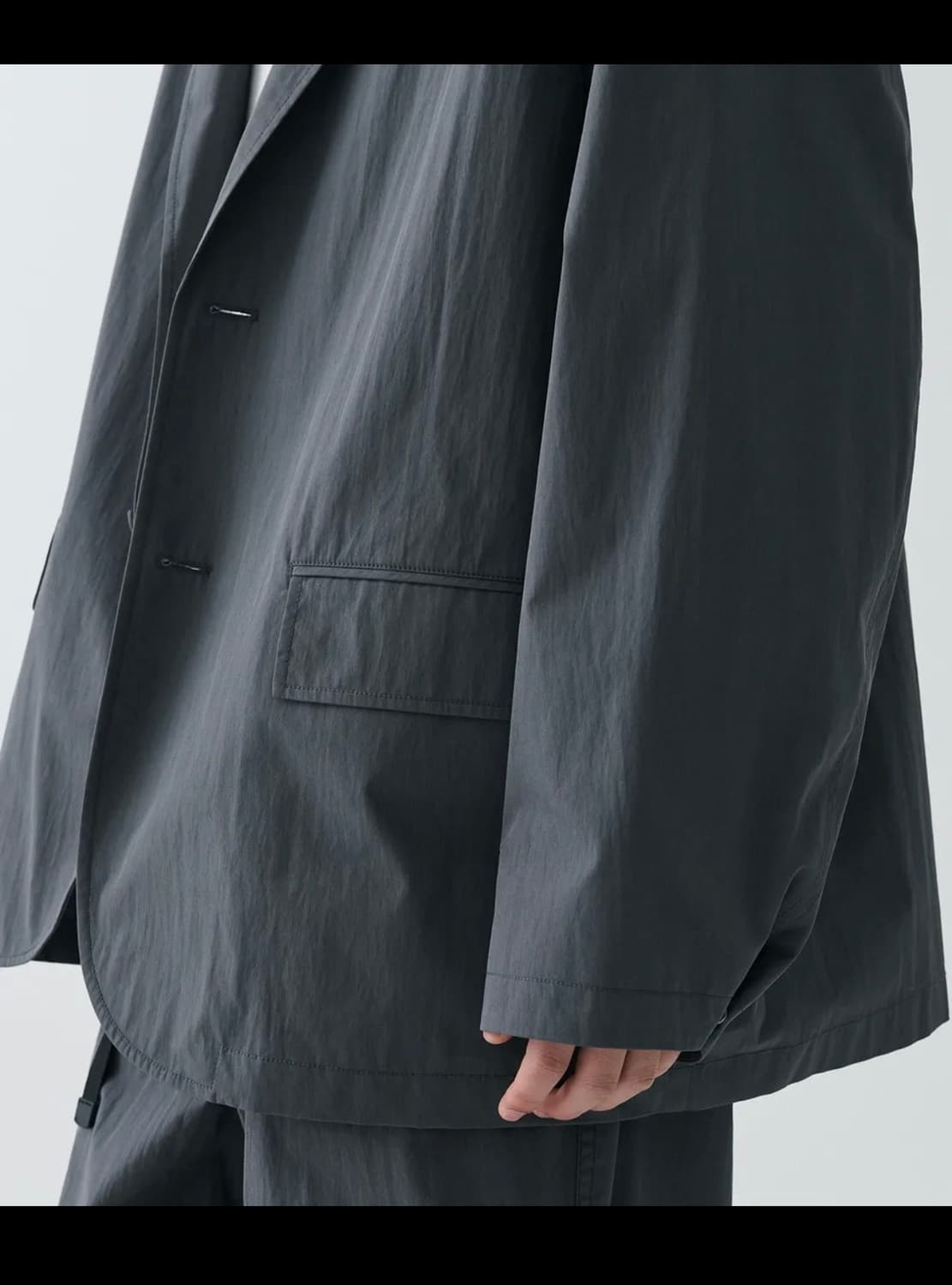 무신사 스탠다드 시티 레저 CN 루즈 핏 블레이저 그레이 m 상품이미지4