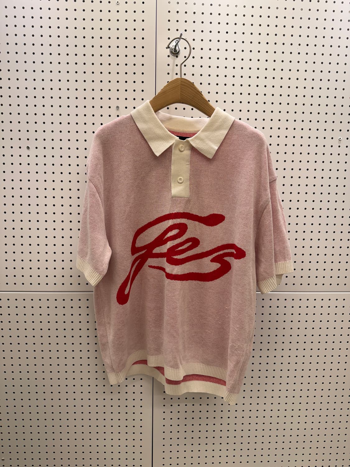 예스아이씨 니트 폴로 반팔 핑크 U1133 상품이미지2