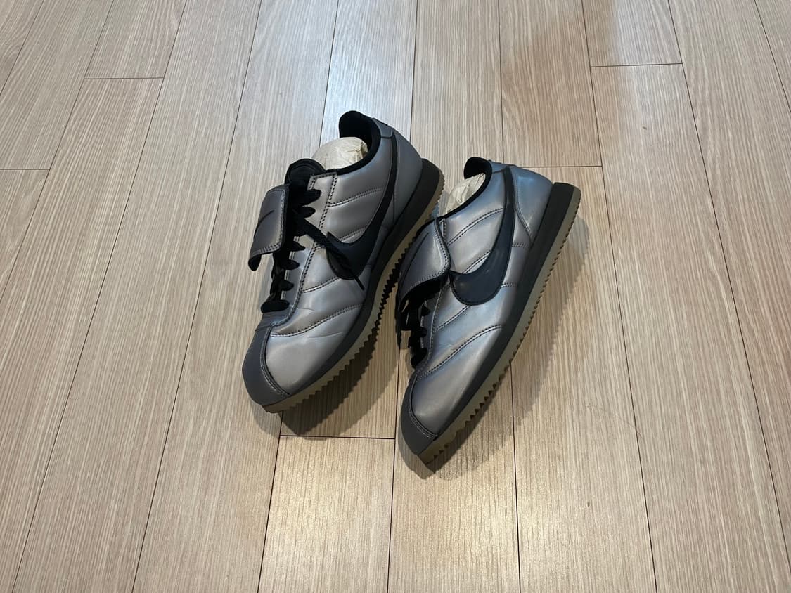 나이키 코르테즈 레더 SE 메탈릭 쿨 그레이 블랙 실버 상품이미지2