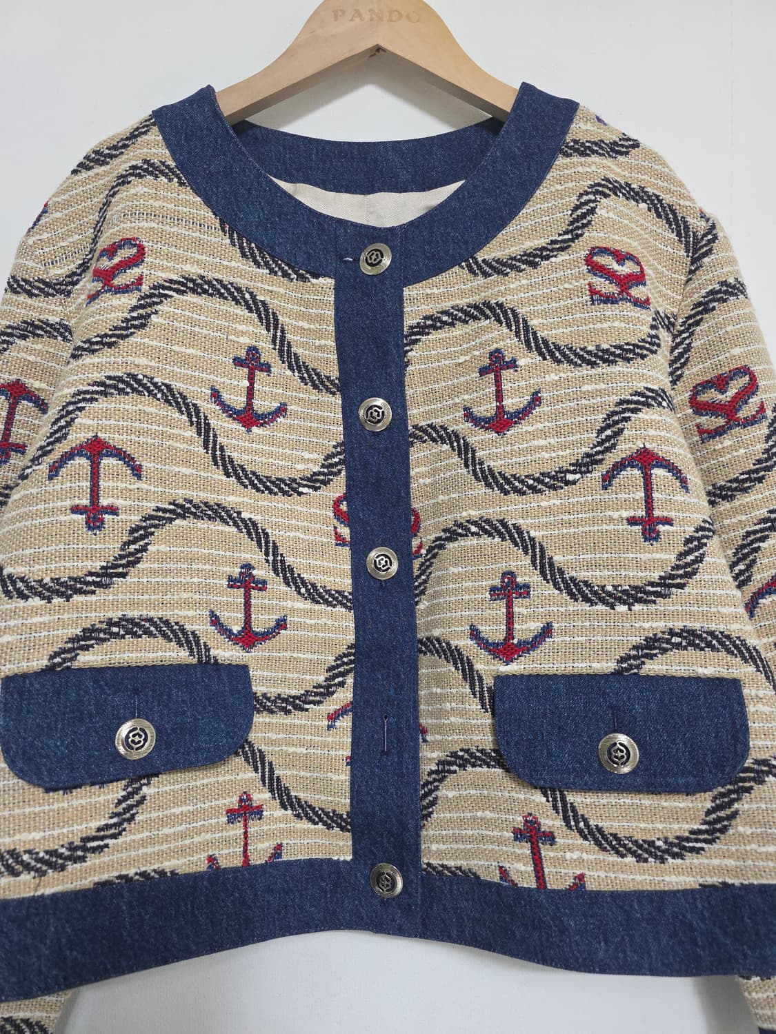 SANDRO 산드로 앵커 트위드 자켓 38 상품이미지7