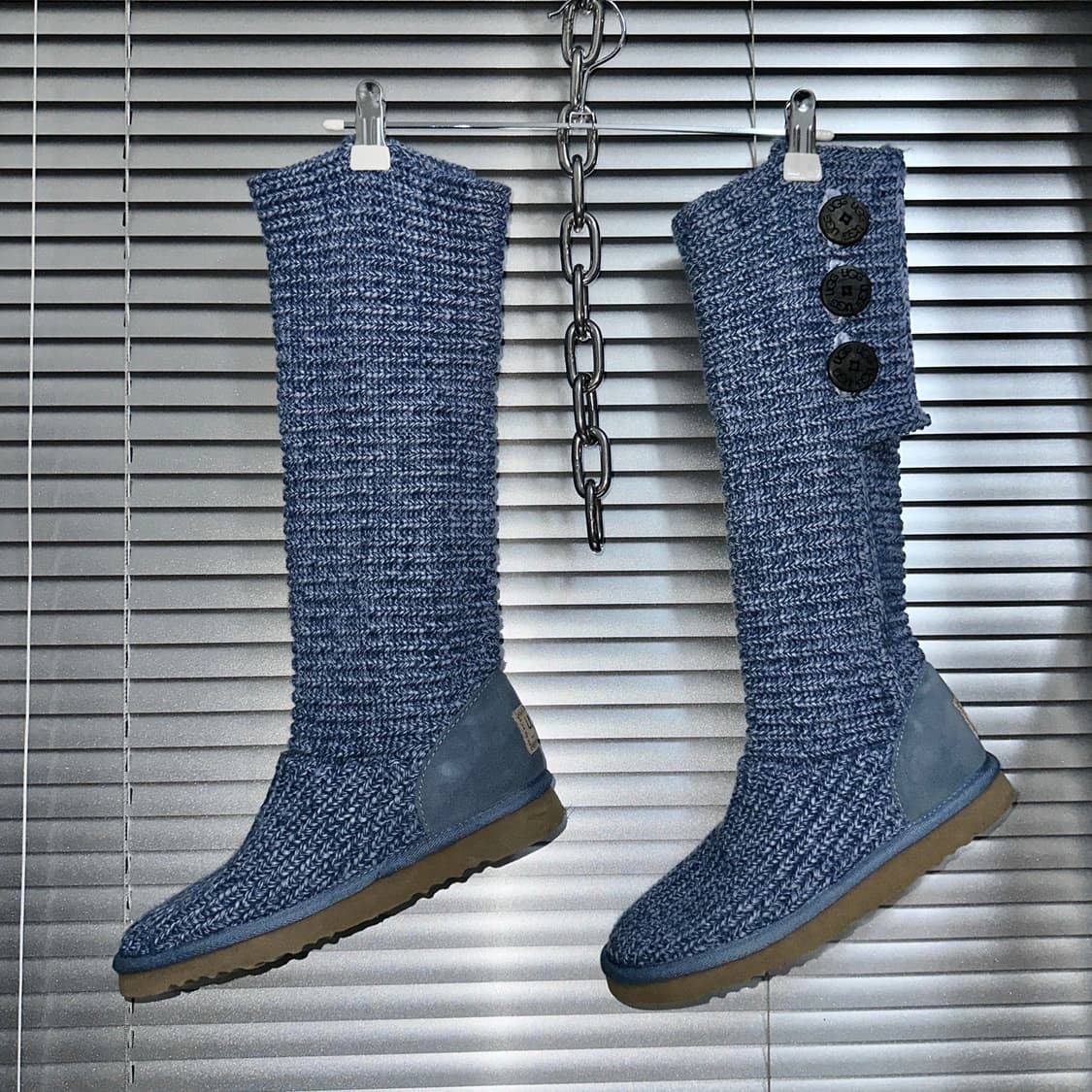 00s 스카이 블루 니트 어그 카디 부츠 상품이미지2