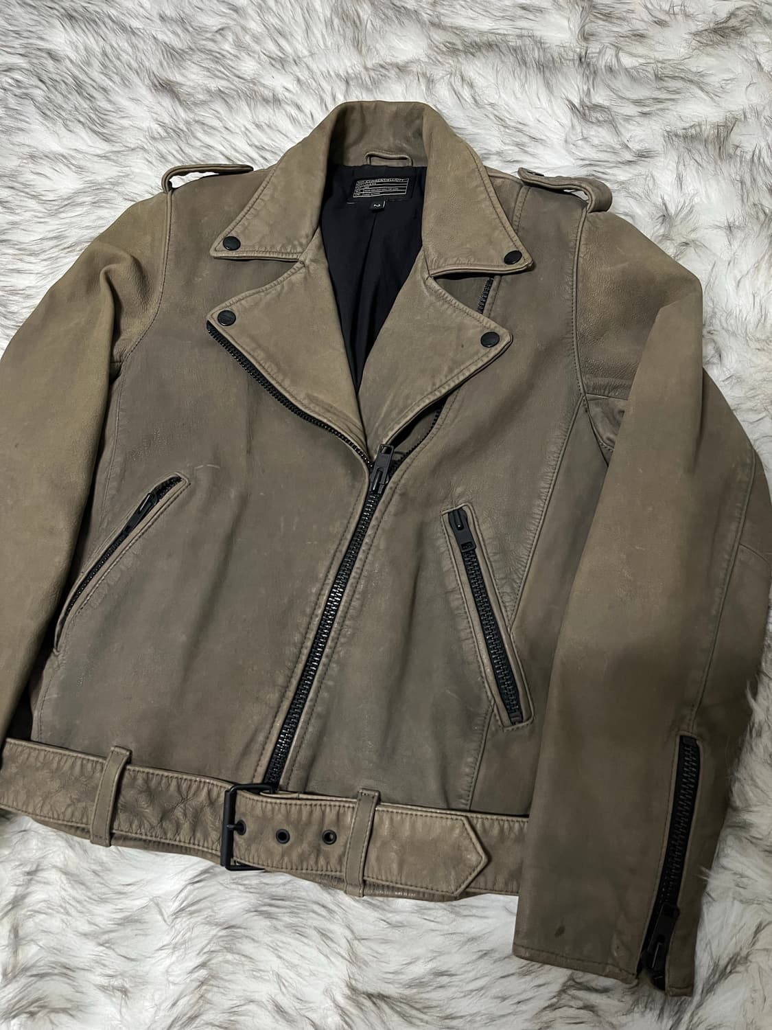 [S] Current Elliott 워싱 라이더 자켓 상품이미지3