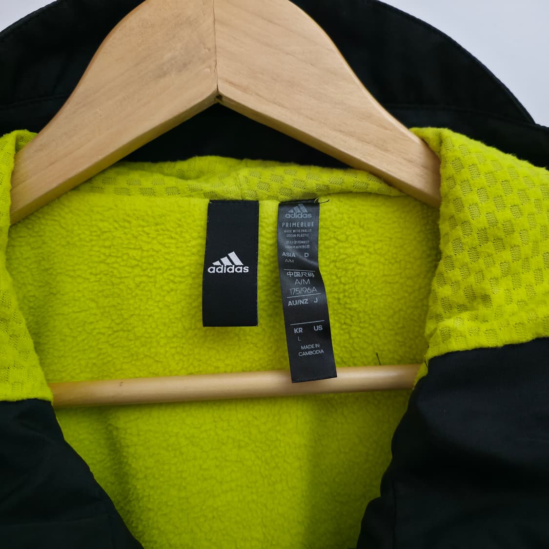 [L] 아디다스 블랙 플리스 바람막이 상품이미지4