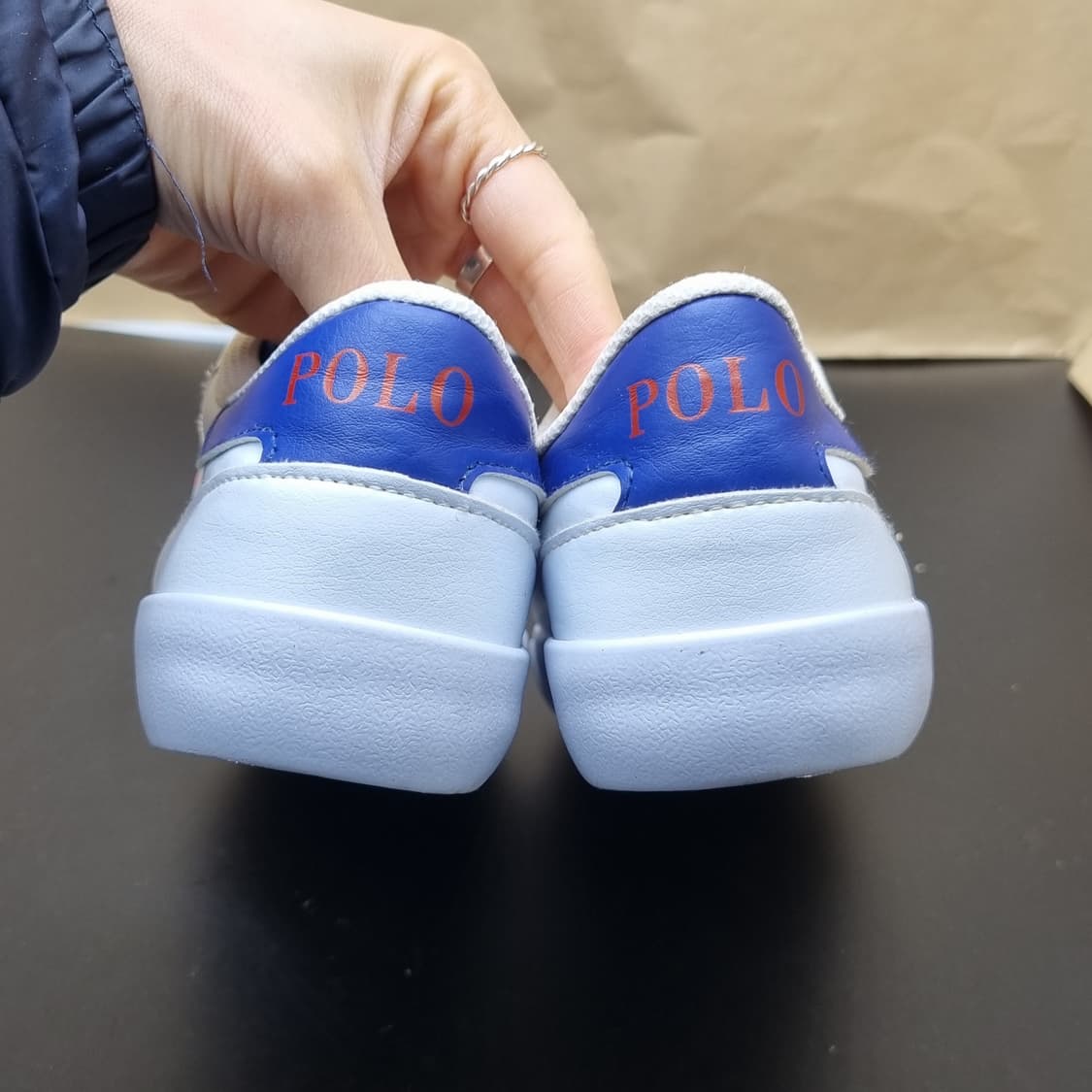 폴로랄프로렌 흰파 여성스니커즈 230 상품이미지4