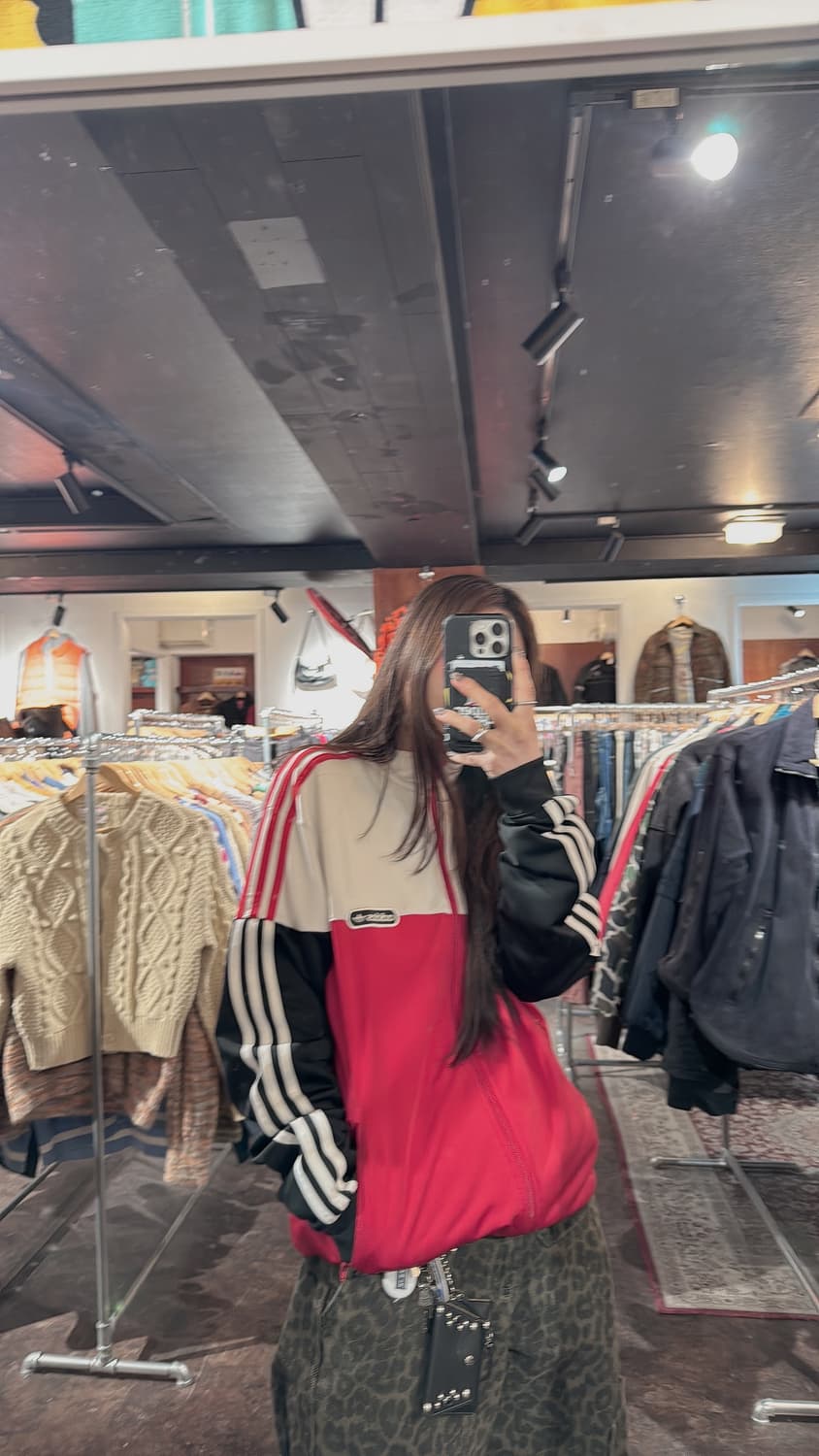 아디다스 파이어버드 스플릿 배색 올드스쿨 집업 져지 트랙탑 자켓 M 상품이미지9