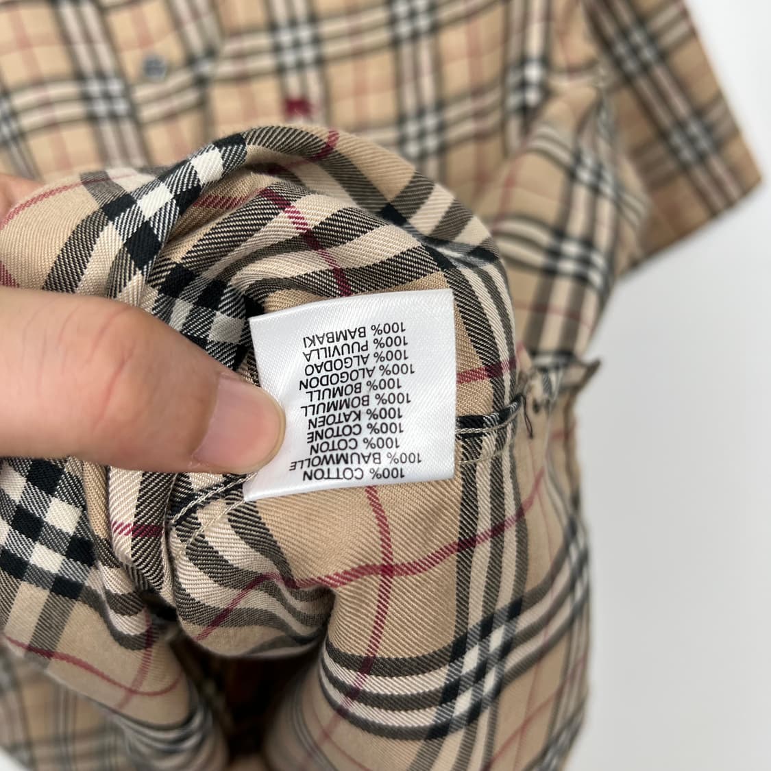 Burberry 버버리 노바체크 베이지 반팔 셔츠 상품이미지7