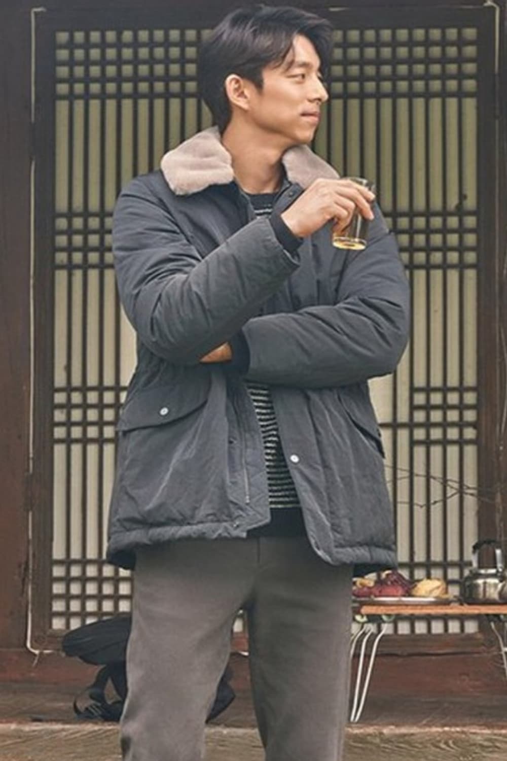 [구매 XXL] 에피그램 공유 메리노 카라 FUR 구스다운 110사이즈 상품이미지1