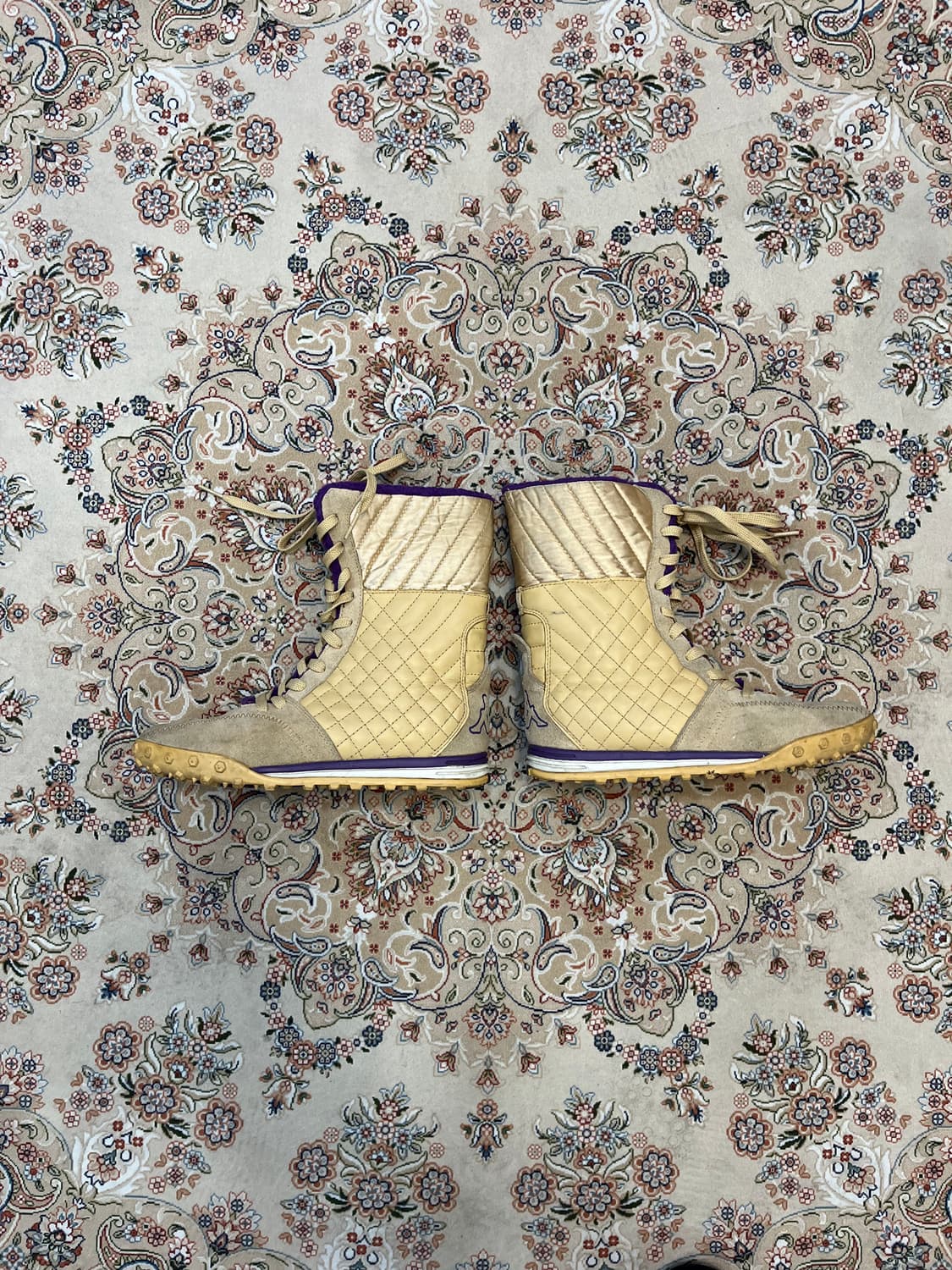 카파 퀼팅 Y2K 레이스업 부츠 상품이미지3