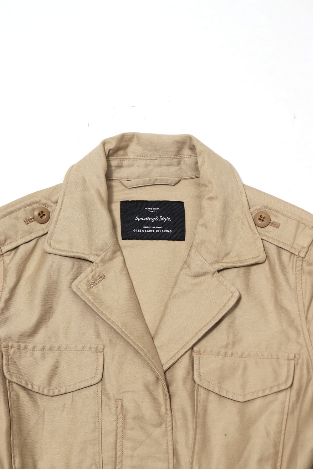 유나이티드 애로우 그린 라벨 릴렉싱  M43 베이지 필드 자켓  상품이미지5