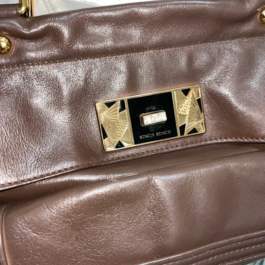Vincis bench 브라운 숄더백 상품이미지3