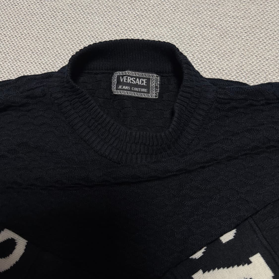 베르사체 빈티지 로고 니트 스웨터 상품이미지3