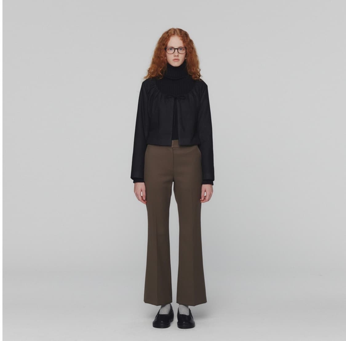 아모멘토 스트레이트핏 울팬츠 1size 상품이미지1