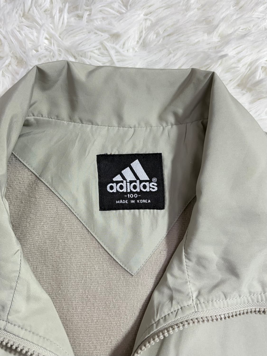 아디다스 90‘s 베이지 오버핏 바람막이  상품이미지6