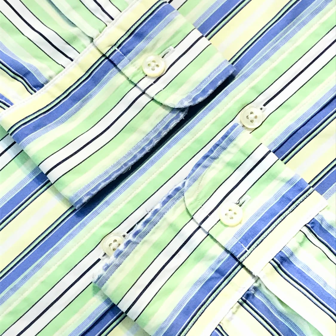 폴로랄프로렌 라이트 그린 스트라이프 코튼 셔츠 남성 105 사이즈 상품이미지4