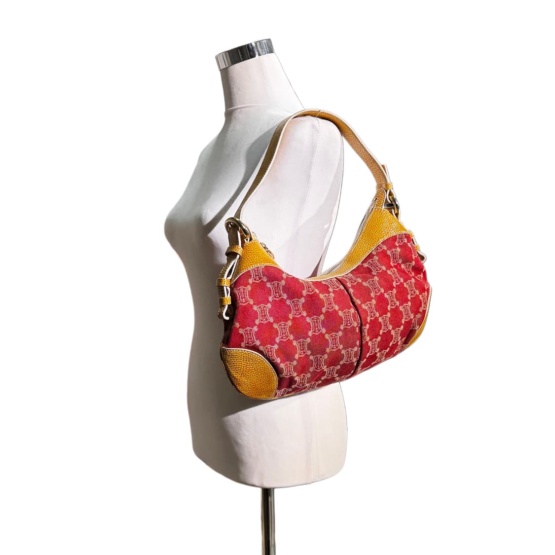 셀린느 트리옹프 자카드 호보백 숄더백 (OS) 상품이미지3