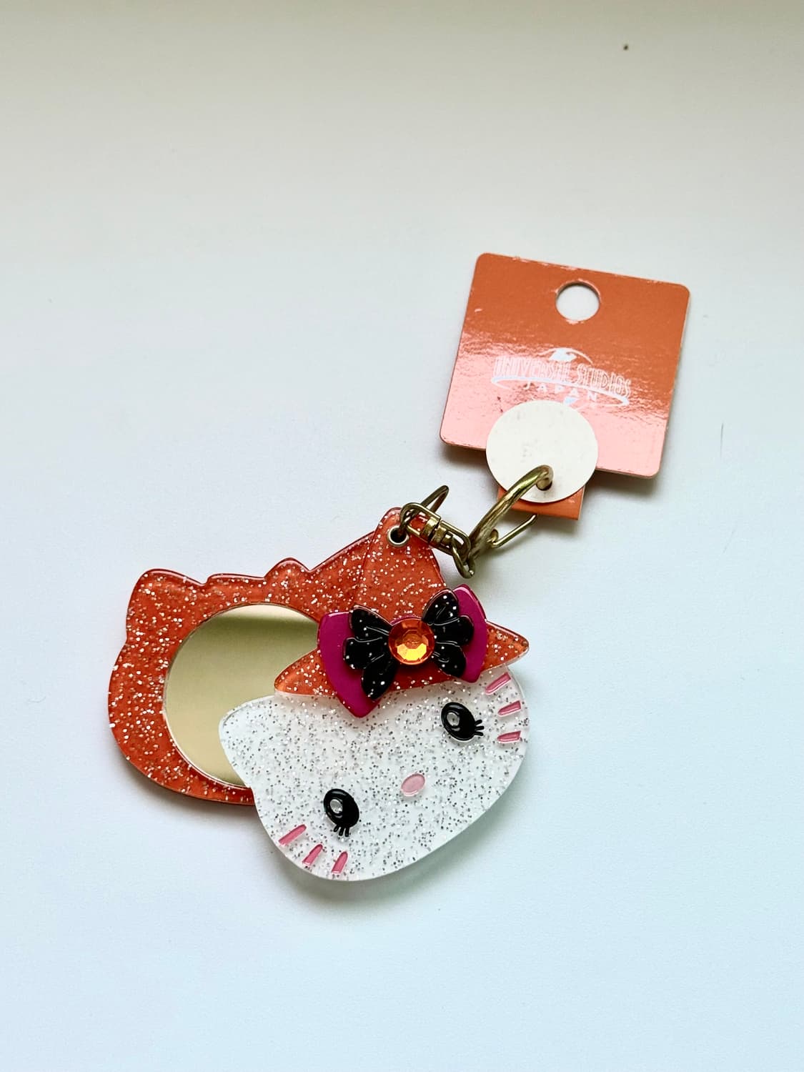 유니버설스튜디오 재팬 한정 헬로키티 거울 키링  상품이미지1