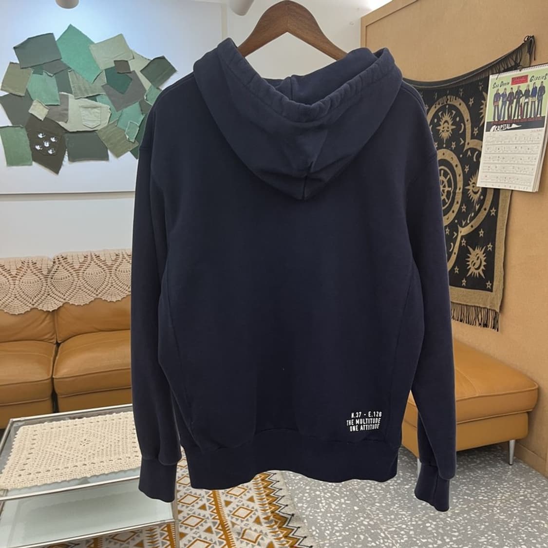 커버낫 올드스쿨 캐주얼 빈티지 스펠로고 후드티 L C11068 상품이미지4